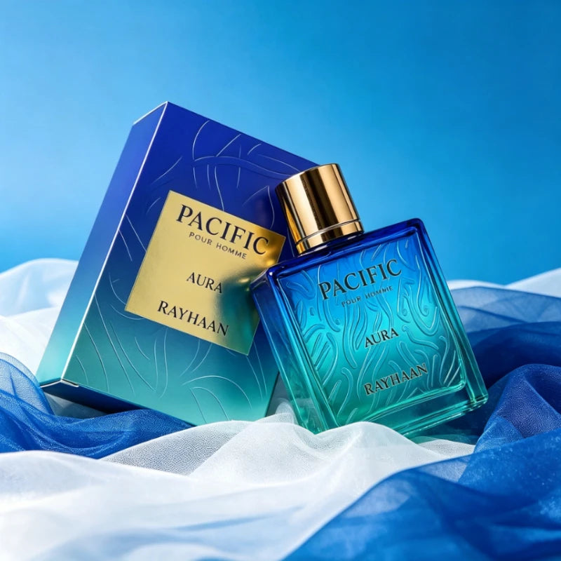Rayhaan Pacific Aura y Tropical Vibe — Perfumes de 100 ml