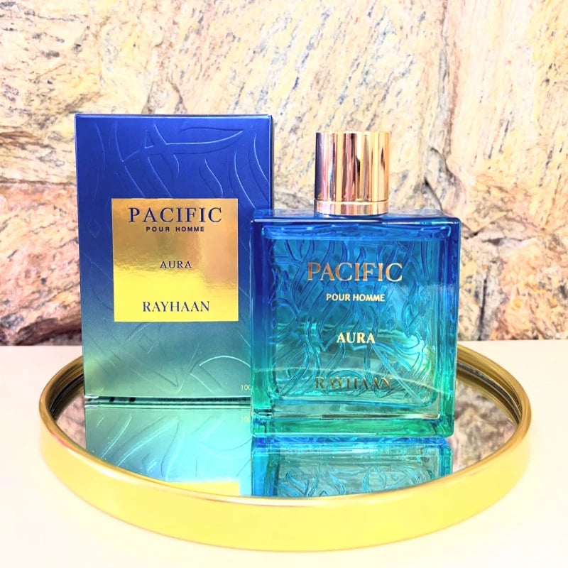 Rayhaan Pacific Aura y Tropical Vibe — Perfumes de 100 ml